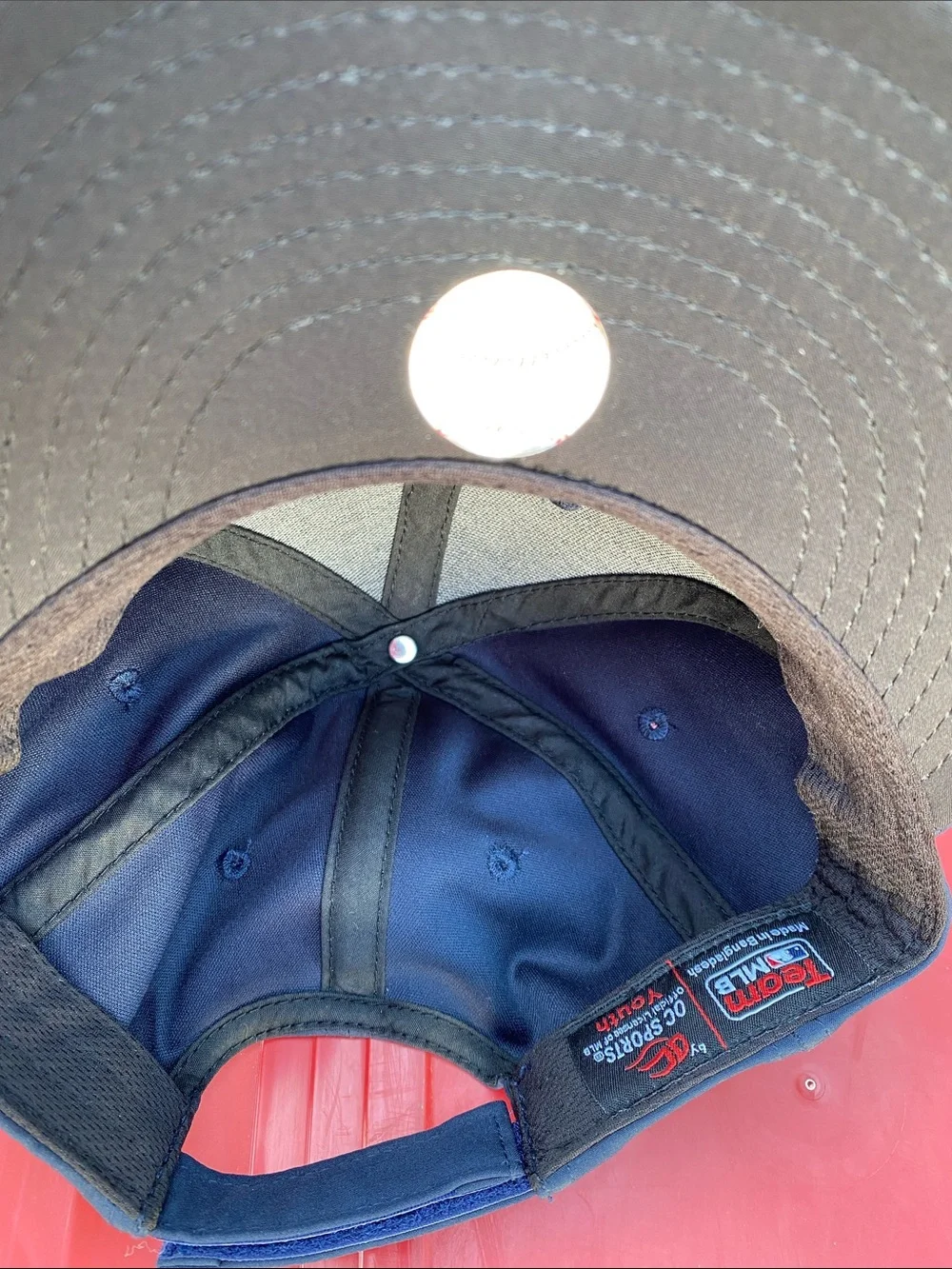 Kids Navy Blue TB Logo Baseball Cap